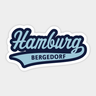 Hamburg Bergedorf (Bergedorfer / Bergedorferin / Skyblue) Sticker